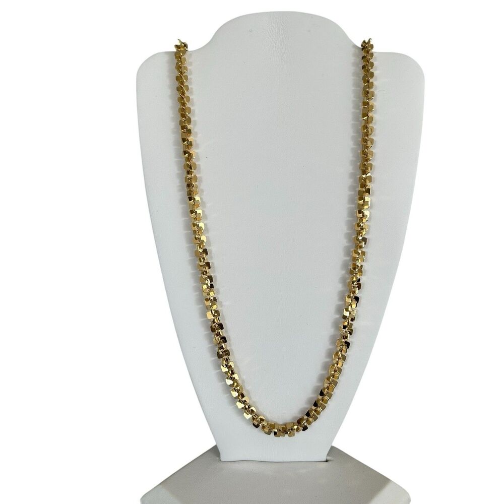 Vintage Park Lane Gold Tone Margarita Links 14" Necklace